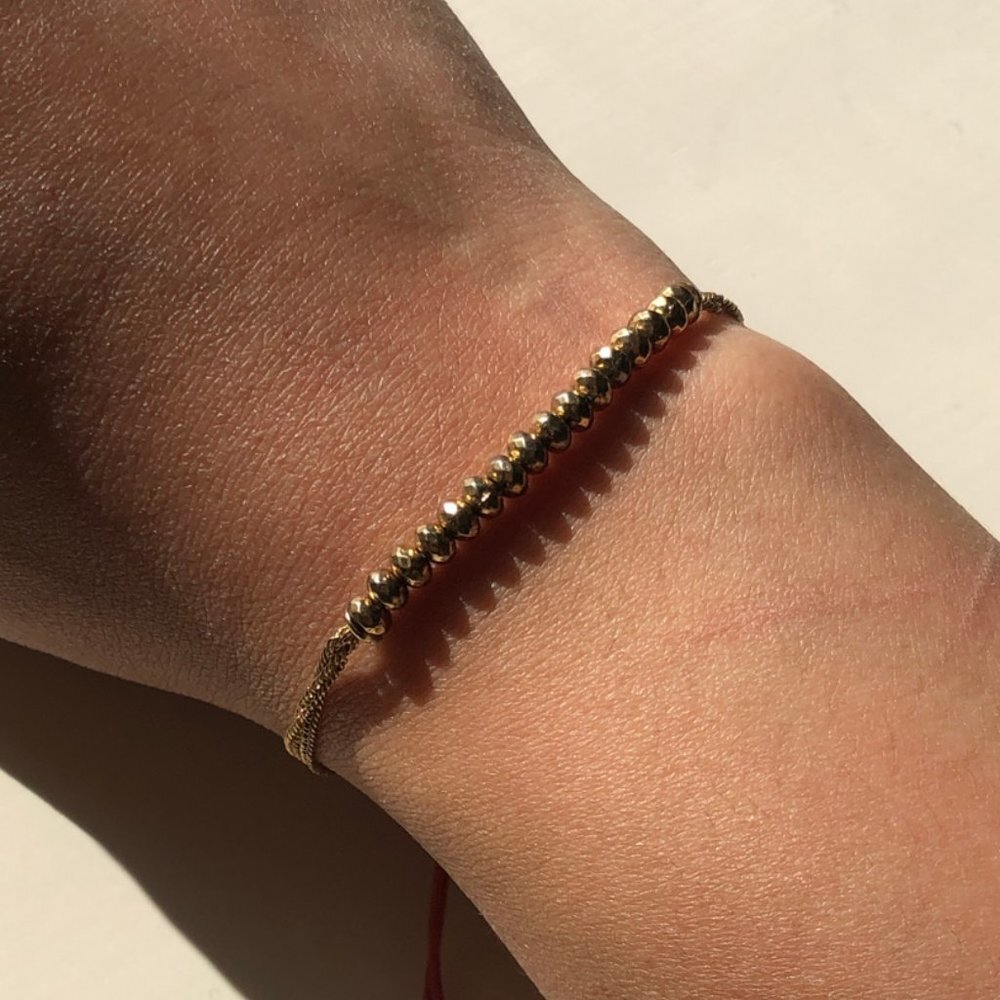STELLA & DOT Gold Beaded Bracelet